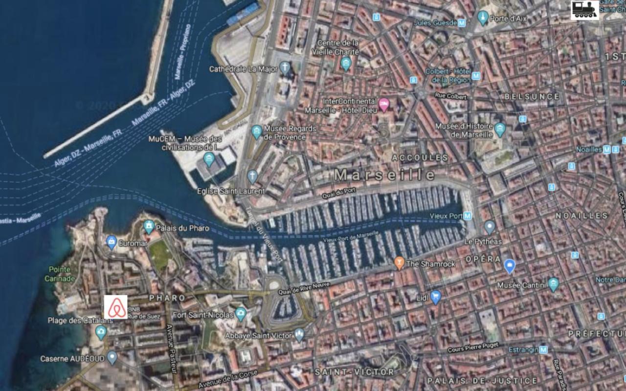 "Le Suez" Appartement Au Bord De Mer Catalans-Pharo Marsilya Dış mekan fotoğraf